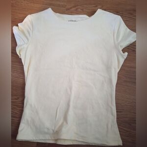 Harper Light Cream Short Sleeve Top